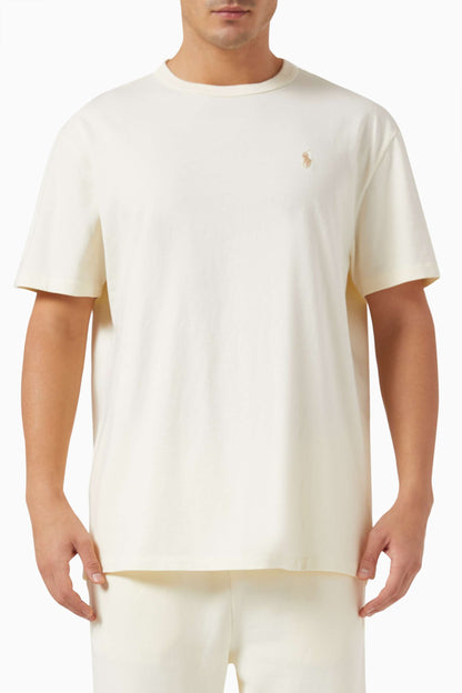 Polo Ralph Lauren White Pony T-skjorte