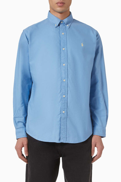 Polo Ralph Lauren blå poloskjorte
