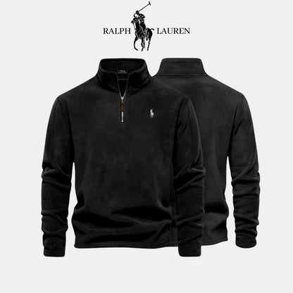 Ralph Lauren Premium-fleece med kort glidelås for menn
