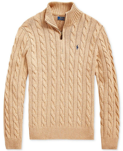 Ralph Lauren | Bomullsgensere med halv glidelås og kabelstrikk