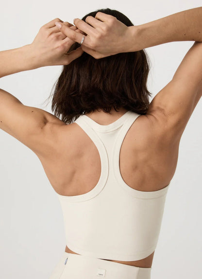 Racerback-tank-top med høy rygg