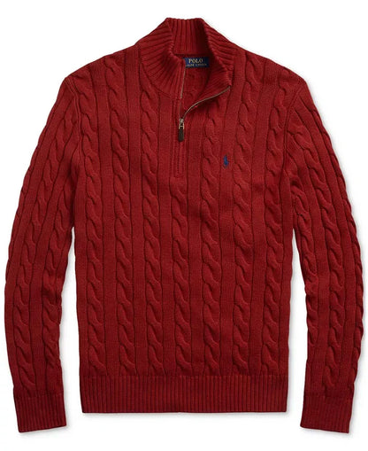 Ralph Lauren | Bomullsgensere med halv glidelås og kabelstrikk