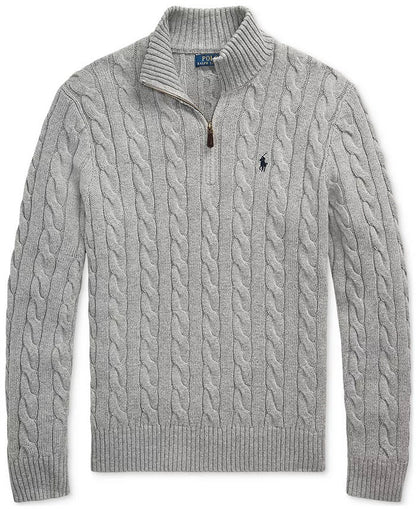 Ralph Lauren | Bomullsgensere med halv glidelås og kabelstrikk