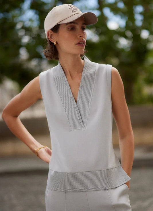 Freida-tanktop med V-hals