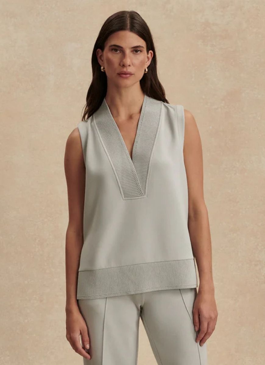 Freida-tanktop med V-hals